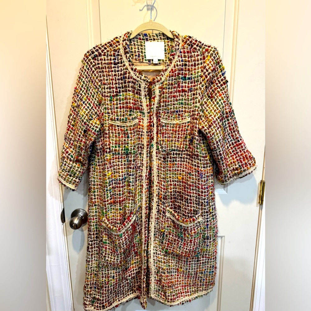 Ettitwa By Anthropologie Tweed Blazer size M